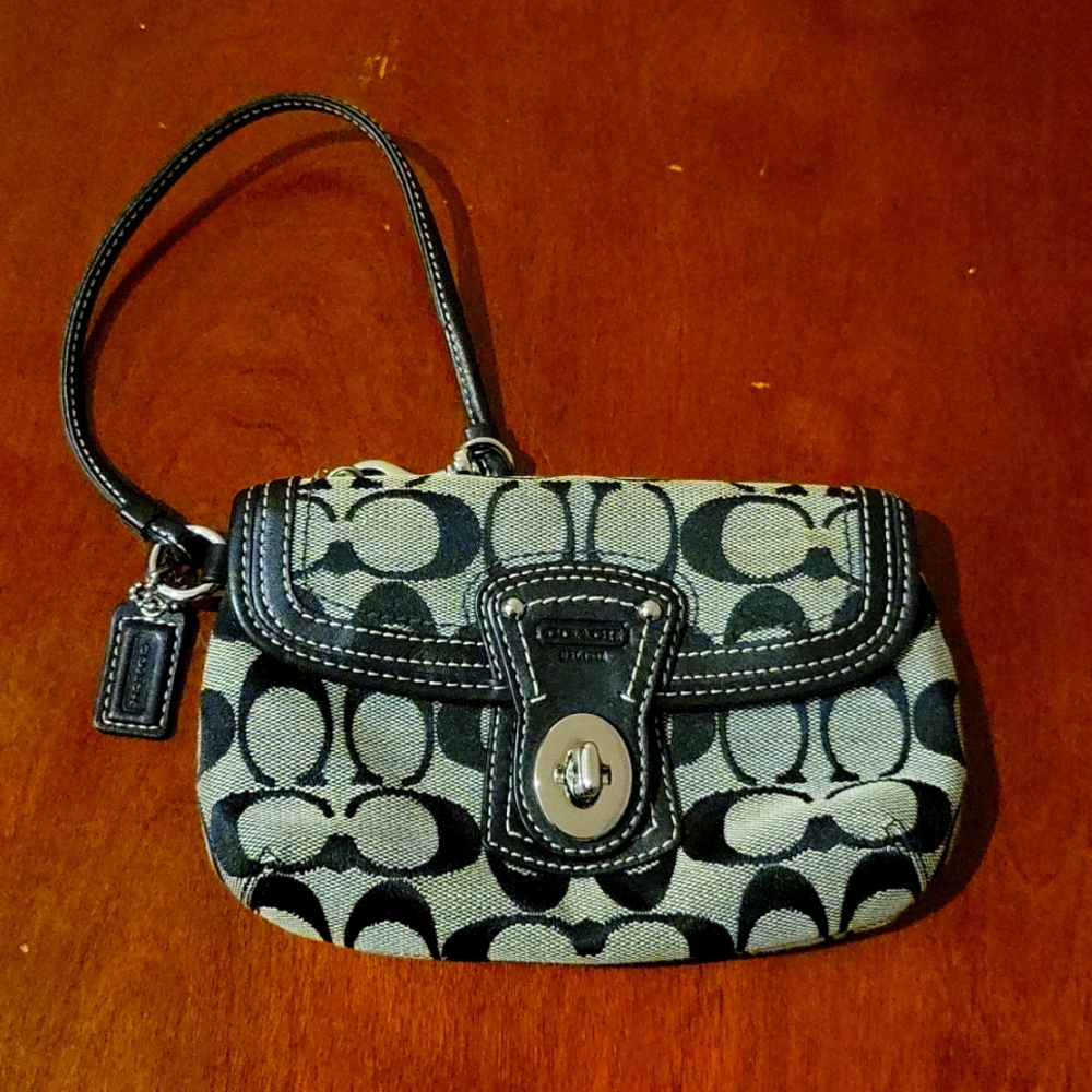 Coach Signature Wristlet